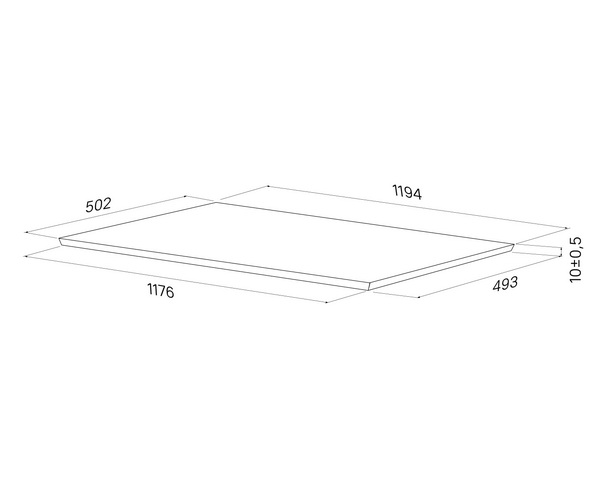 столешница IDDIS OPTIMA HOME 120